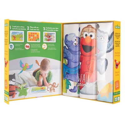 Sesame Street Wall Stories Elmo Goes To The Zoo Wall Decal 3 Sesame Street Wall Stories Elmo Goes To The Zoo Wall Decal