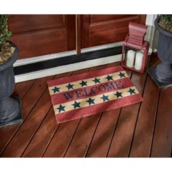 Park Designs Welcome Americana Doormat - Red 1'6''x2'6'' 5 Park Designs Welcome Americana Doormat - Red 1'6''x2'6'' -Safavieh Store GUEST e04643db 71cd 4862 9383 392787aa58d4