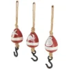 Set Of 3 Wood Buoy Wall Decors With Jute Rope And Metal Hook Red - Olivia & May -Safavieh Store GUEST e291d753 f5a9 4829 a9ff ac0eed5d42e6
