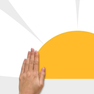 RoomMates XXL Daisy Headboard Giant Wall Decals Yellow/White 4 RoomMates XXL Daisy Headboard Giant Wall Decals Yellow/White - Image 2