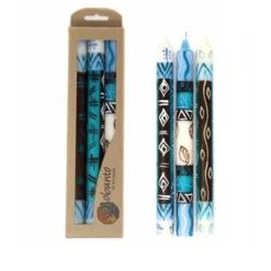 Global Crafts Unscented Hand-Painted Dinner Candles, Boxed Set Of 3 -Safavieh Store GUEST e2fda848 5c67 4730 82f2 1fe52ef76081