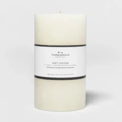 Pillar Candle Soft Cotton White - Threshold™ -Safavieh Store GUEST e33e65cc 6e9c 4c2e 826e d6c186eac650