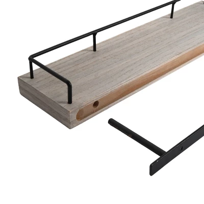 2pc Shelf Gray/Black - New View 7 2pc Shelf Gray/Black - New View - Image 5