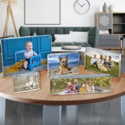 Azar Displays Clear Acrylic Magnetic Photo Frame Block 5" X 7" Vertical/Horizontal -Safavieh Store GUEST e3ebee84 7b6f 439e a765 9c9913bf3f7d