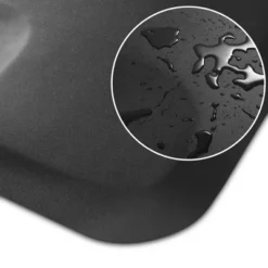 Saloniture Salon & Barber Shop Chair Anti-Fatigue Floor Mat - Black Semi Circle -Safavieh Store GUEST e553ecd1 68c5 47cf 8eb4 b229eae5eda9