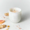 Clarity Core Frosted Glass Candle White - Casaluna™