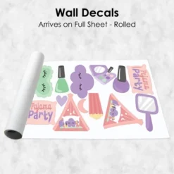 Big Dot Of Happiness Pajama Slumber Party - Peel And Stick Girl Birthday Vinyl Wall Art Stickers - Wall Decals - Set Of 20 -Safavieh Store GUEST e5c152be b598 4978 b457 4b730ee58614