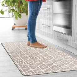 World Rug Gallery Modern Geometric Anti-Fatigue Standing Mat -Safavieh Store GUEST e679411a e103 46fa bbee 2cc3cb59085d