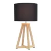 Wood Interlocked Triangular Table Lamp With Fabric Shade Natural - Simple Designs -Safavieh Store GUEST e70a2689 d808 433e 9596 29da1fbefd8d