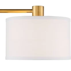 360 Lighting Colby Modern Desk Lamp 21" High Antique Gold With USB And AC Power Outlet In Base White Linen Drum Shade For Bedroom Living Room Desk -Safavieh Store GUEST e72cd77c 6c13 4b8e bb5d 27f0e7d5b593