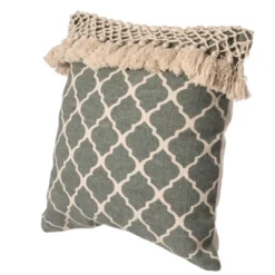 DEERLUX 16" Handwoven Cotton Throw Pillow Cover With Ogee Pattern And Tasseled Top 17 DEERLUX 16" Handwoven Cotton Throw Pillow Cover With Ogee Pattern And Tasseled Top -Safavieh Store GUEST e7f57d34 dd95 48cf a5d1 540f1343a6f6