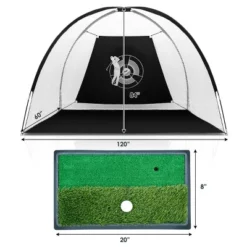 Costway Portable 10' Golf Practice Set Golf Hitting Net Cage W Target Bag Ball Grass Mat 19 Costway Portable 10' Golf Practice Set Golf Hitting Net Cage W Target Bag Ball Grass Mat -Safavieh Store GUEST e81ca044 a865 47f1 a58b bae2b304ff77