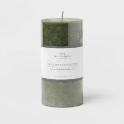 Pillar Candle Water Mint & Eucalyptus Green - Threshold™ -Safavieh Store GUEST eb62ccc5 3893 4d1a adca 151ee7e678f3