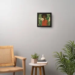 Nawaalillustrations No.kita Framed Wall Art Black - Deny Designs -Safavieh Store GUEST ee40842b 973f 42e0 9127 7d285c71e542