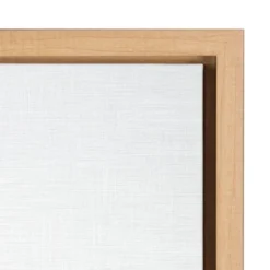 18" X 24" Sylvie Color Baseball Portrait Framed Canvas Natural - DesignOvation -Safavieh Store GUEST efc175f4 7a39 483e 922f 295ef5e6482e