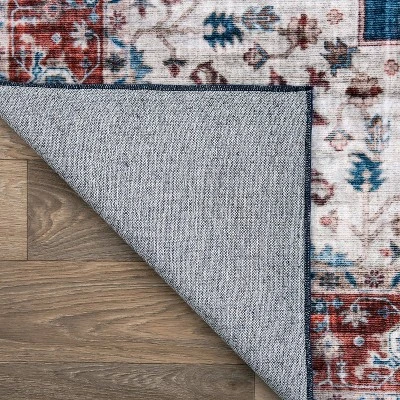 World Rug Gallery Distressed Traditional Machine Washable Area Rug 5 World Rug Gallery Distressed Traditional Machine Washable Area Rug - Image 3