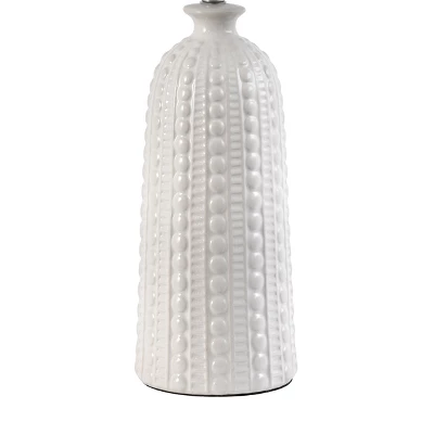 NuLOOM Flint Ceramic 30" Table Lamp Lighting - Cream 30" H X 15" W X 15"D 4 NuLOOM Flint Ceramic 30" Table Lamp Lighting - Cream 30" H X 15" W X 15"D - Image 2