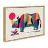 18" X 24" Sylvie Rhinoceros Framed Canvas Wall Art By Rachel Lee Natural - Kate And Laurel -Safavieh Store GUEST f0c6582c a2a7 4f0d b8e3 631ef09b8a32