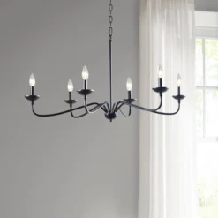 72.5" Brighton Chandelier Matte Black -Safavieh Store GUEST f3f4b9f1 2fb9 4f8d bfab d1c9f8370094