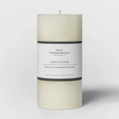 Pillar Candle Soft Cotton White - Threshold™ -Safavieh Store GUEST f4713196 2100 4643 9a46 22b33129a00c
