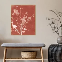 22" X 28" Enchanted Fall Rosatype VI By Nancy Green Framed Canvas Wall Art Light Brown - Amanti Art -Safavieh Store GUEST f50ef3ef 847e 4bfa 9dbf 44d9421cbb03