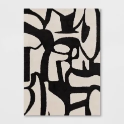 Abstract Inkblot Rug Black/White - Threshold™ -Safavieh Store GUEST f515f58c 4fc4 473d 8b9e f1ee81b22a0b