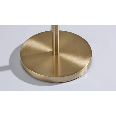 Glass Delilah Floor Lamp Antique Brass/Blue - Adesso 8 Glass Delilah Floor Lamp Antique Brass/Blue - Adesso - Image 6