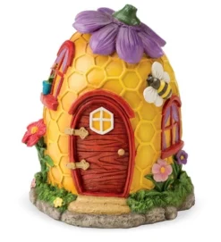 HearthSong 9"H Weather-Resistant Fairy Village House For Indoor And Outdoor Decor -Safavieh Store GUEST fa2b00a8 d3b4 4680 9b88 d5ed4ee1a746
