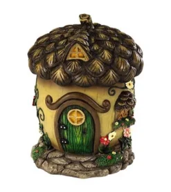 HearthSong 9"H Weather-Resistant Fairy Village House For Indoor And Outdoor Decor -Safavieh Store GUEST fad3d682 c726 4191 9c53 99b9e84af2dc