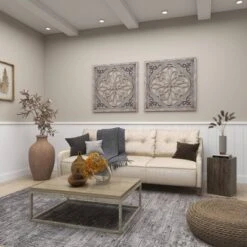 Farmhouse Wood Wall Decor Gray - Olivia & May -Safavieh Store GUEST fb185430 3a11 43da b6e2 bba7a0ae2862