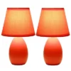 9.45" 2pk Petite Ceramic Oblong Bedside Table Desk Lamps With Matching Tapered Drum Shade Orange - Creekwood Home 2 9.45" 2pk Petite Ceramic Oblong Bedside Table Desk Lamps With Matching Tapered Drum Shade Orange - Creekwood Home -Safavieh Store GUEST fd74e5d0 df6d 4a53 89d4 2bdd24038536