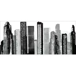 Cityscape Peel And Stick Giant Wall Decal Black - RoomMates