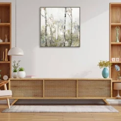 30" X 30" Soft Birch Forest II By Allison Pearce Framed Canvas Wall Art Print - Amanti Art -Safavieh Store GUEST ffab7fd2 adcb 49e9 8753 5f9735727c3b